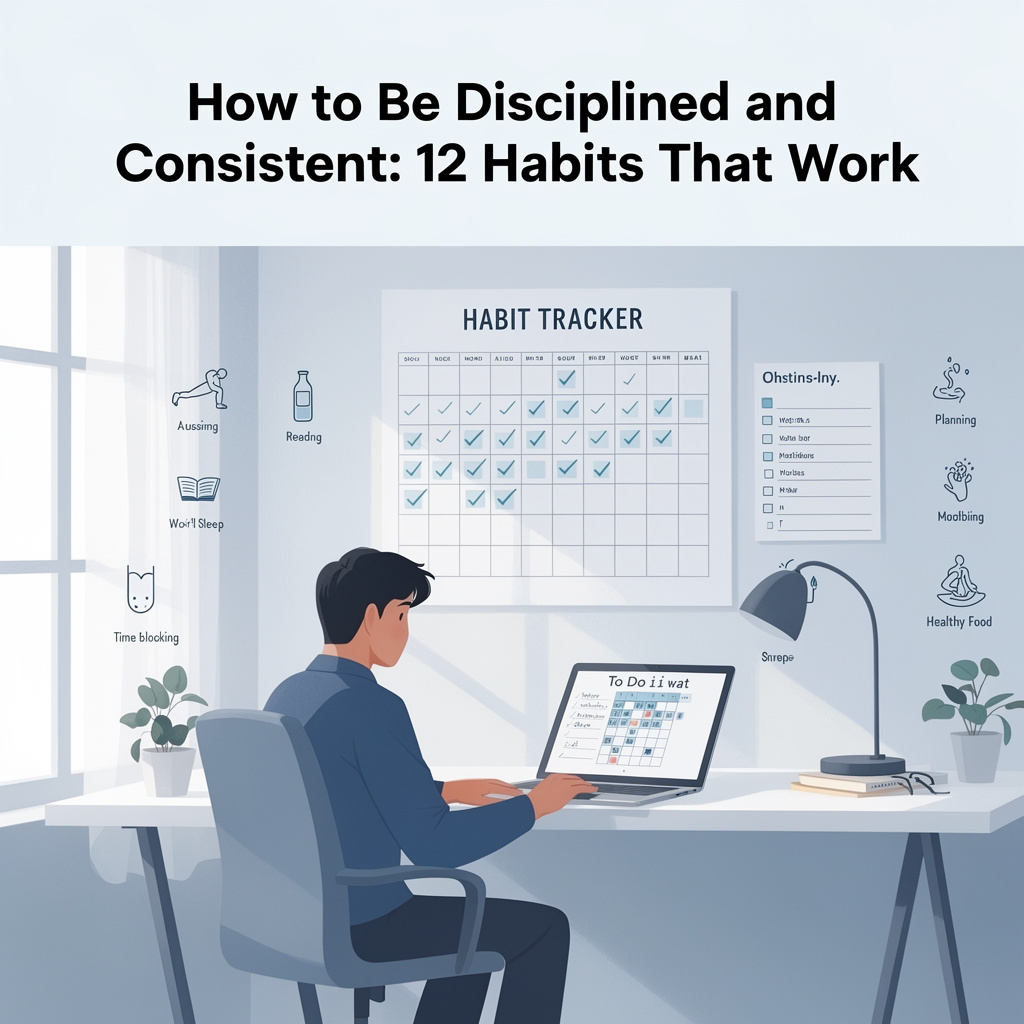 How to Be Disciplined and Consistent: 12 Habits That Work